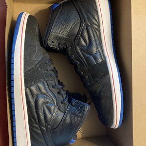 AIR JORDAN 1 RETRO 99 'SPORT BLUE'  Black and Blue shoe